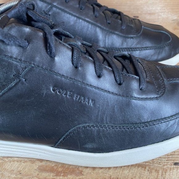 COLE HAAN GRAND CROSSCOURT TURF Mens Black lightweight Leather C28933 Sz 13 - Picture 2 of 10